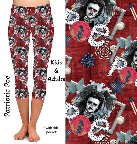 Patriotic Poe Capris with Pockets