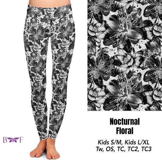 Nocturnal Floral capri lounge pants