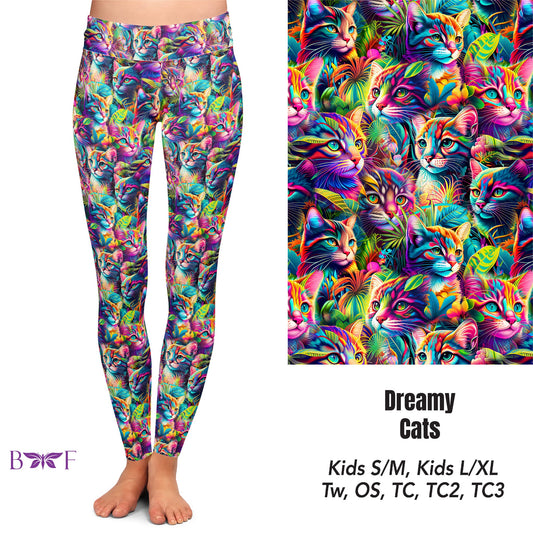 Dreamy Cats Leggings and Capris
