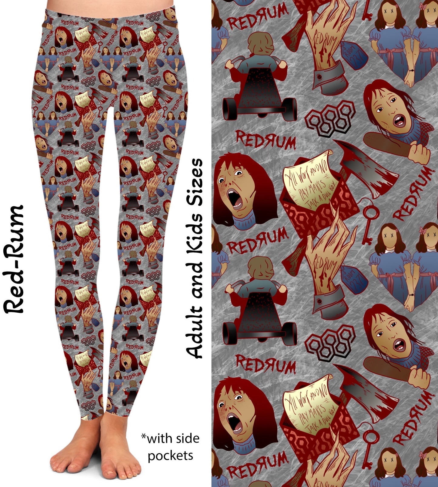 Red Rum Leggings & Capris with Pockets