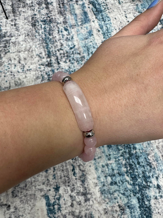 Rose Quartz Stone Bracelet