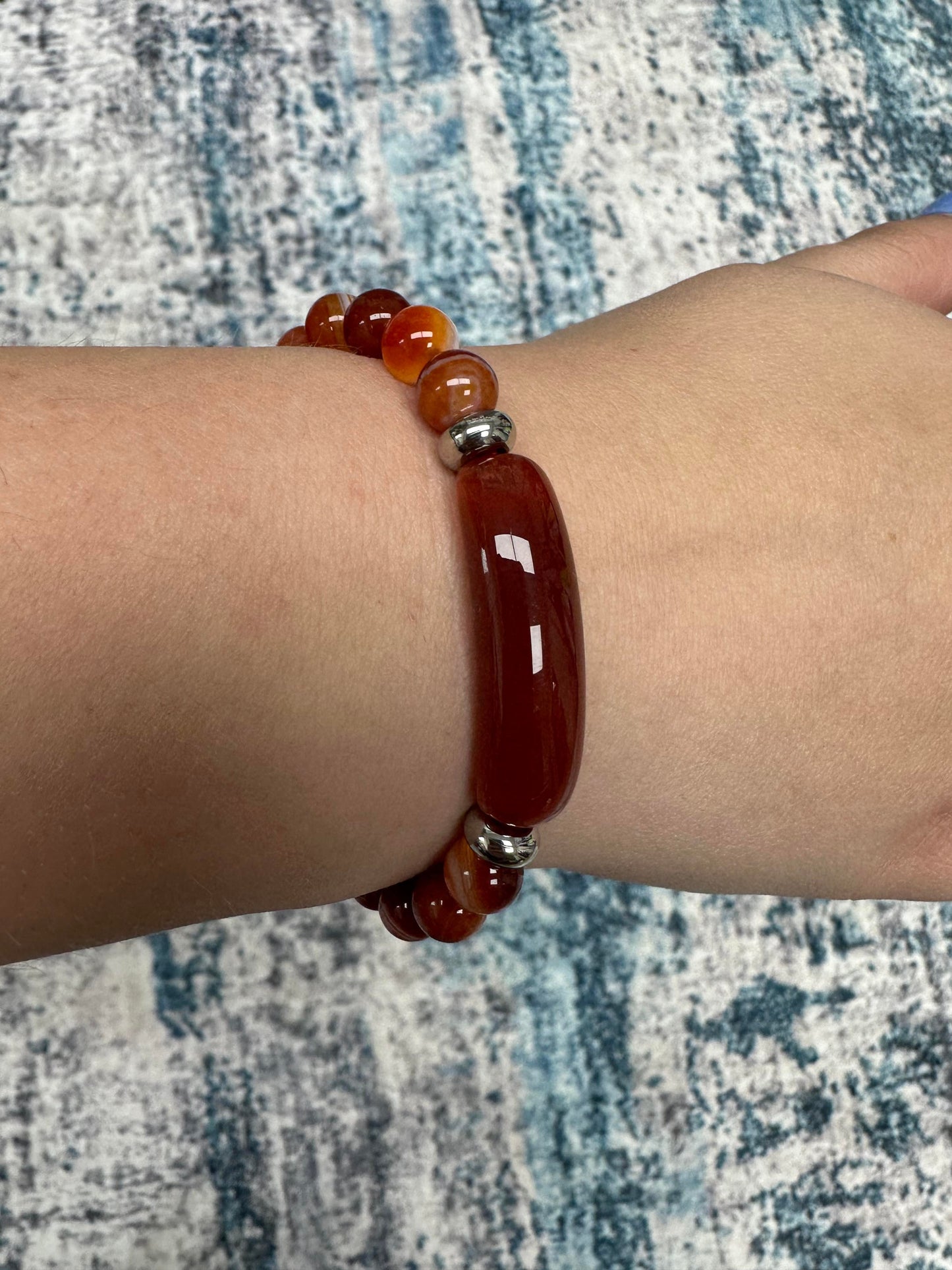 Red Jasper Stone Bracelet