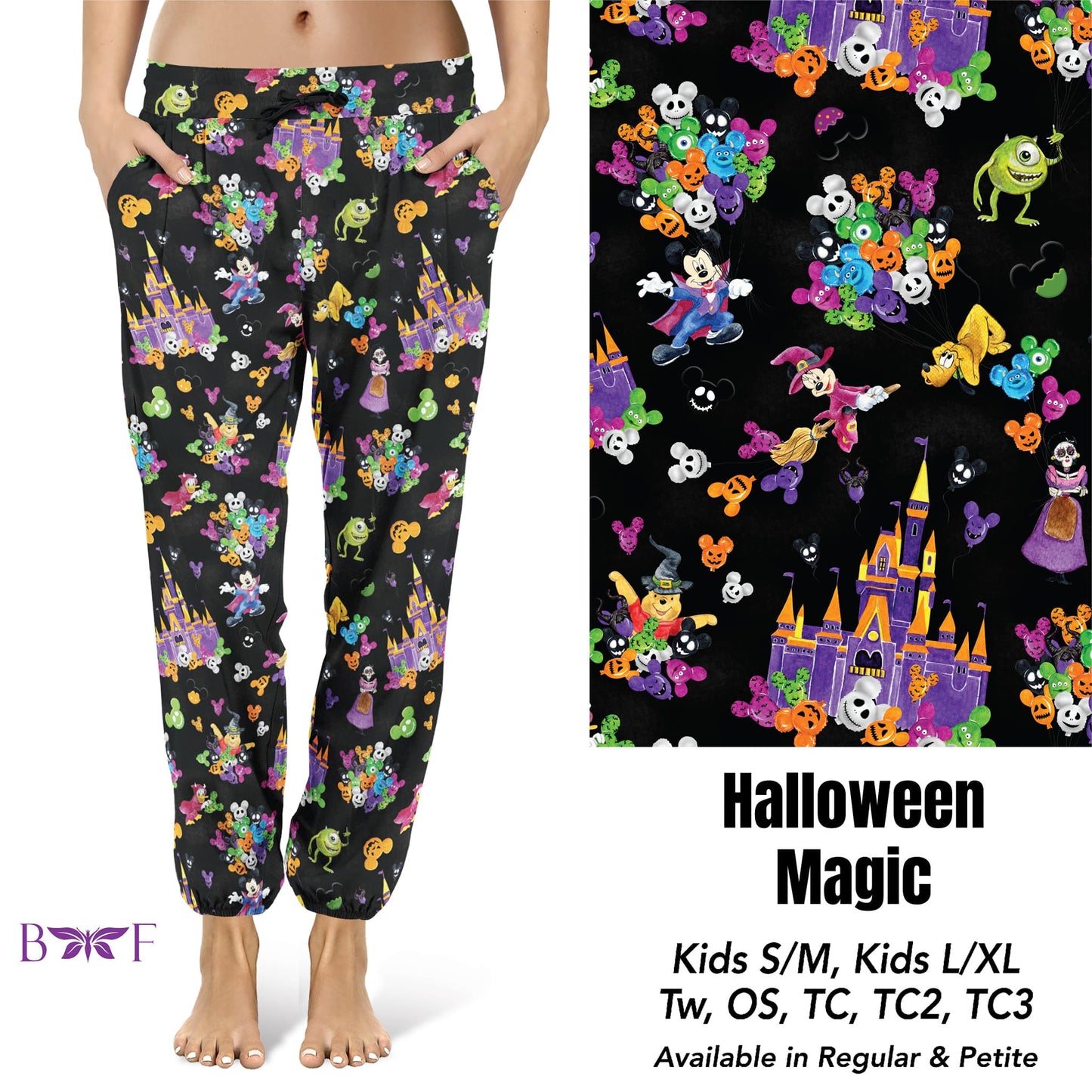 Halloween Magic Capris, Leggings, and Bike Shorts