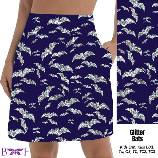 Glitter Bats Skorts with pockets