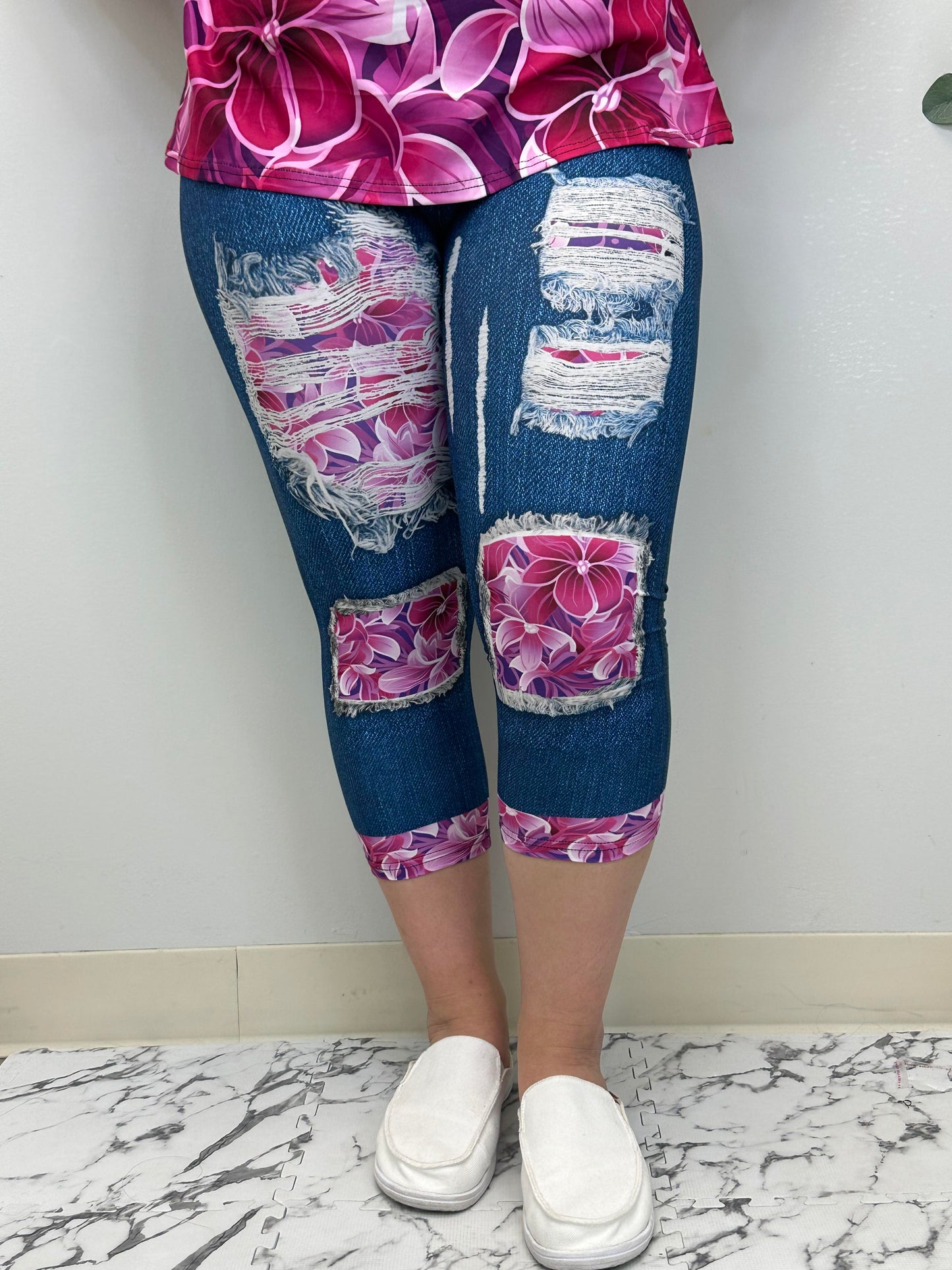 Pink Passion Capri w/ Butt Pockets
