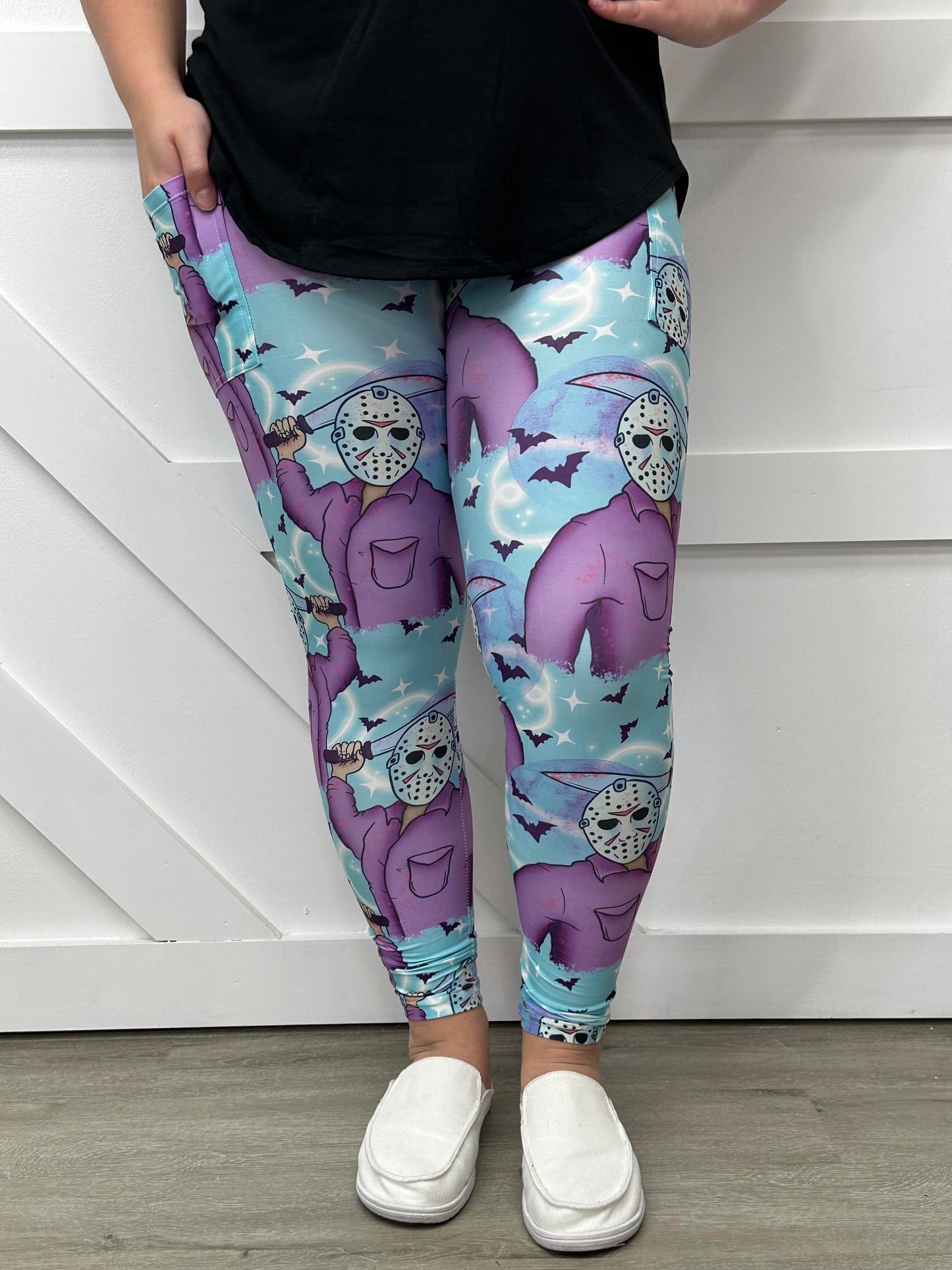 Masked Monster Leggings/Capri w/ Pockets