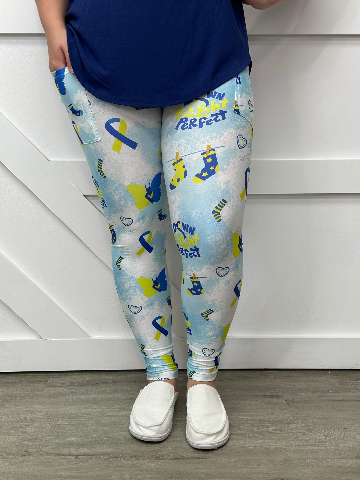 Down Syndrome Awareness Leggings/Capri w/ Pockets