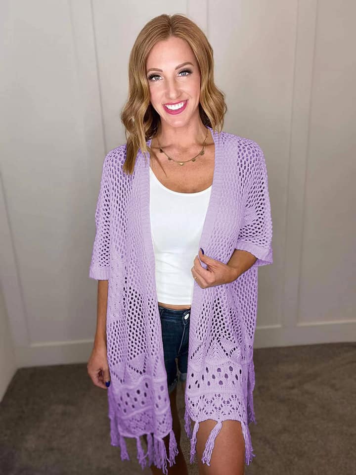 Amanda Knit Cardigan w/ Tassel