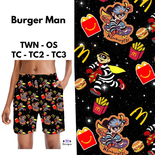 Burger Man - Jogger Shorts