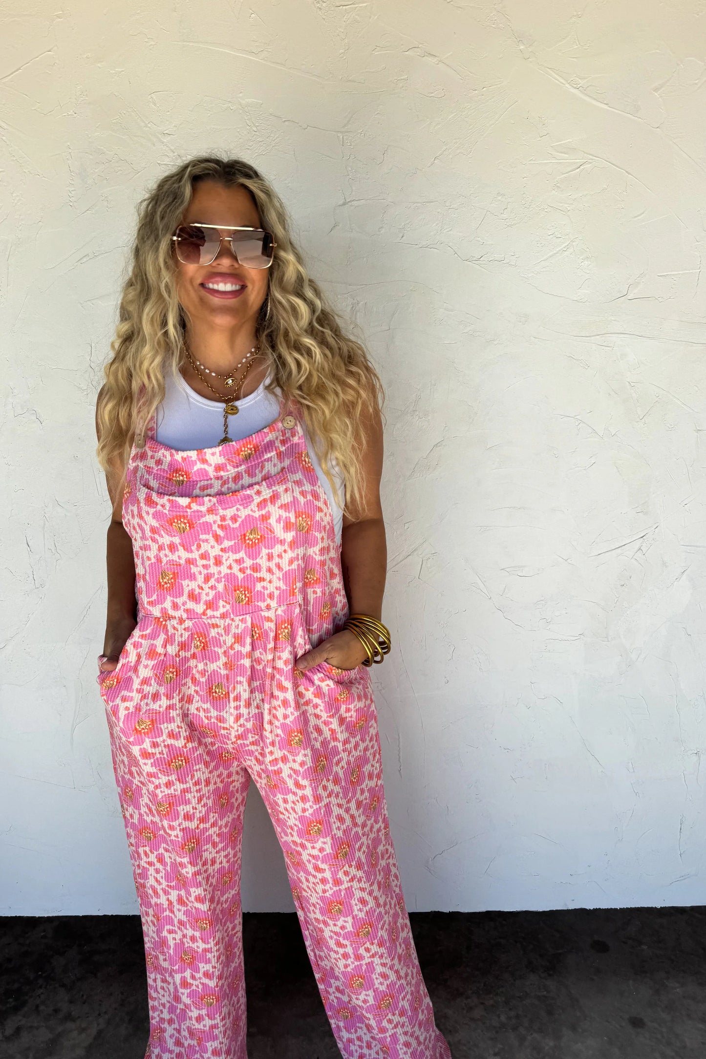 PREORDER: Cassidy Floral Boho Overalls