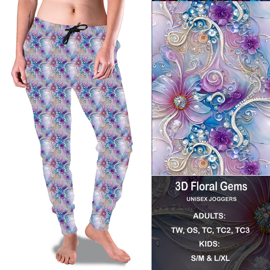 3D FLORAL GEMS - Full & Capri Joggers Preorder Closes 7/31