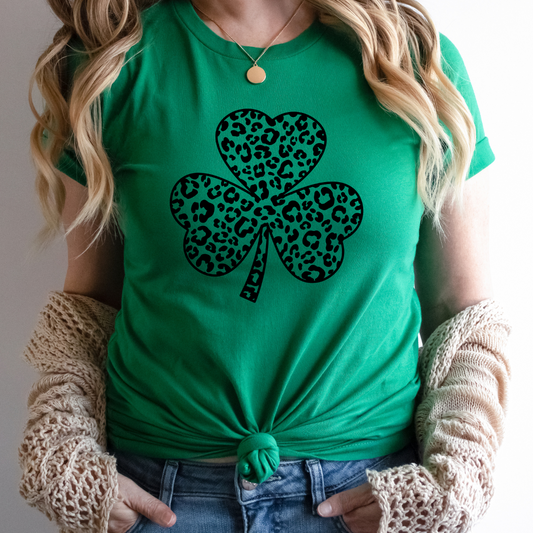 Cheetah Shamrock Tee