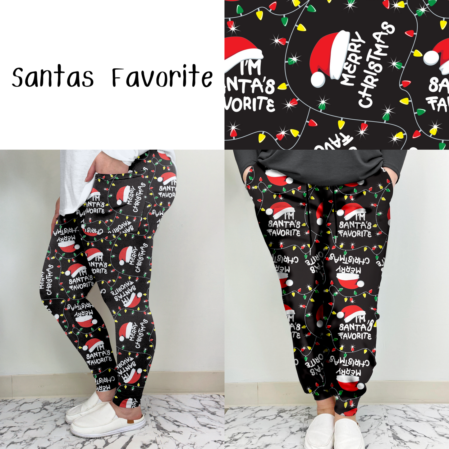 Santa's Favorite Leggings w/ Pockets