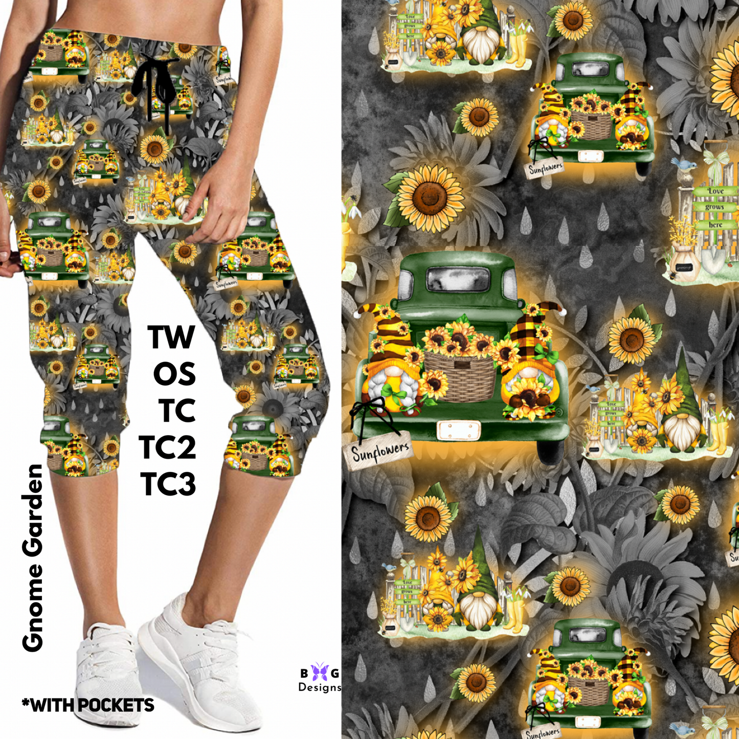 Gnome Garden - Capri Joggers