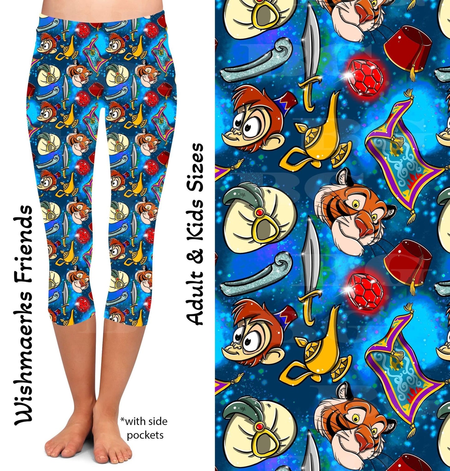 Wishmakers Friends Capri Leggings with Pockets