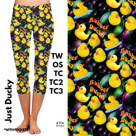 Just Ducky - Capri Leggings with Pockets