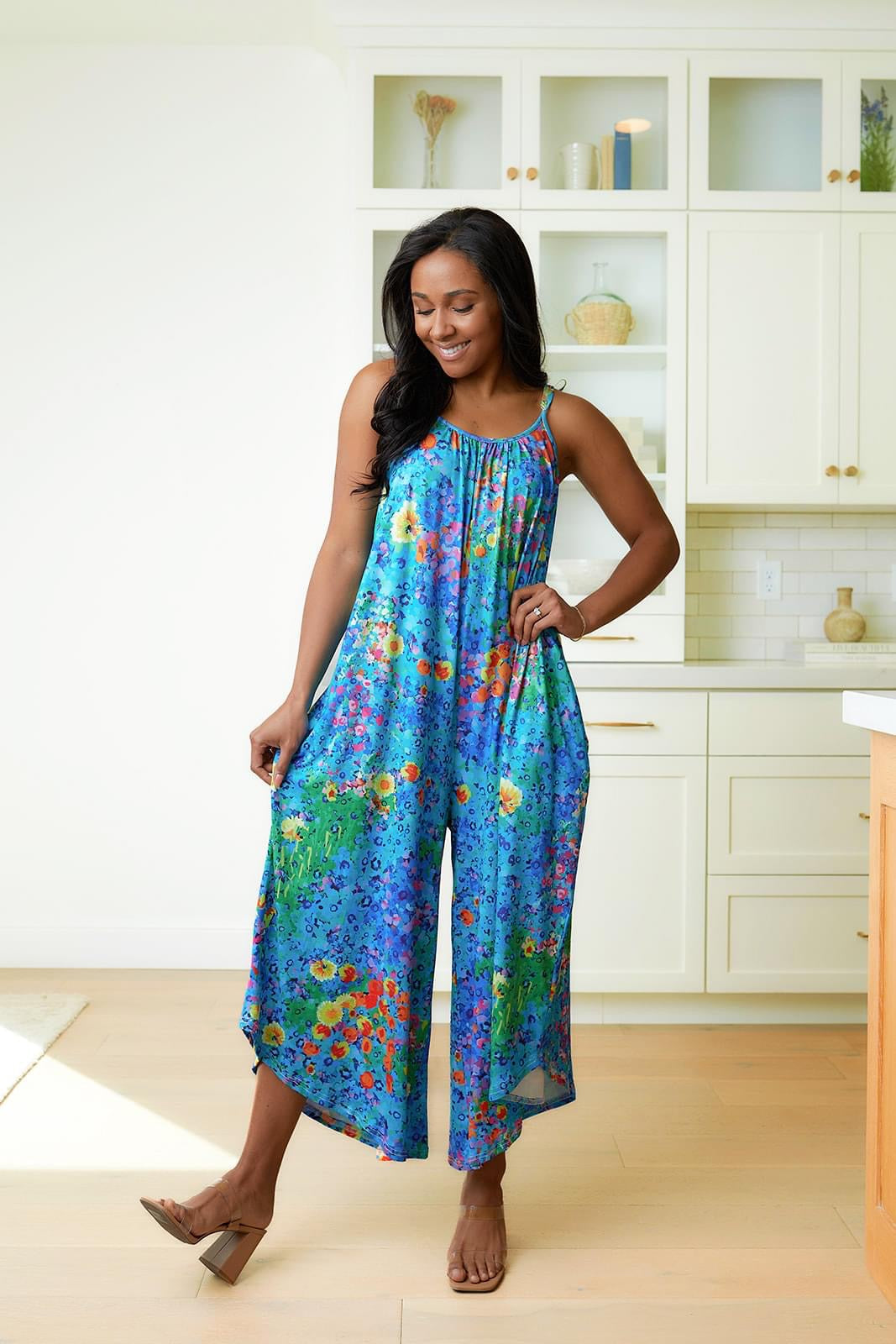 Ombre Sunflowers Baggy Rompers -  HARD closes 6/8 6PM CST ETA JULY