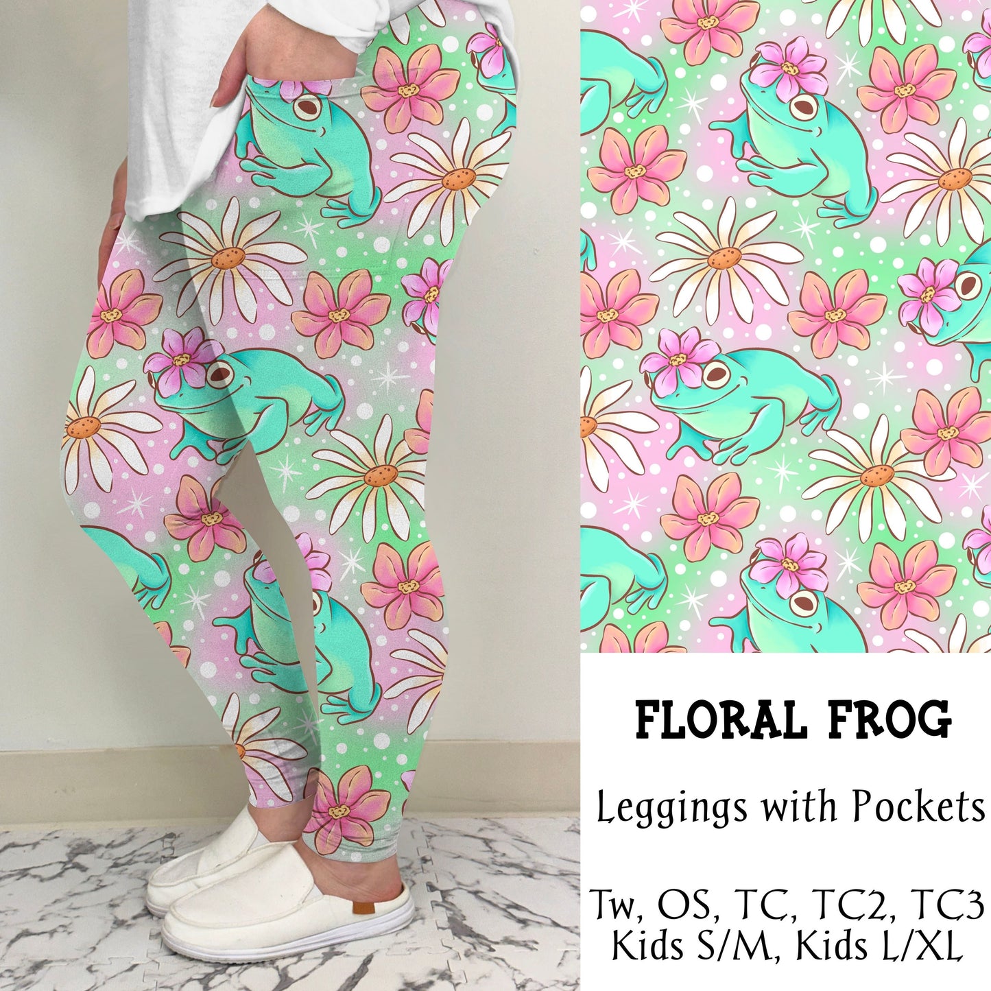 Floral Frog Leggings/Joggers | Run ends 3/8| ETA 42 Days