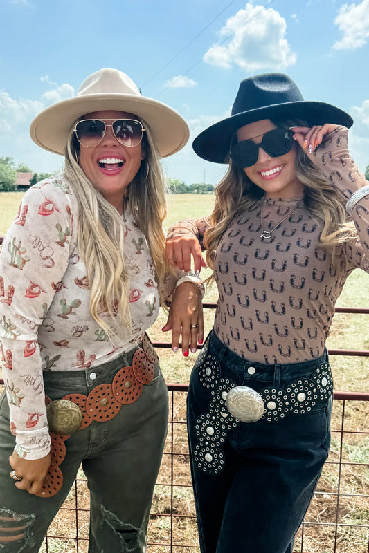 PREORDER: Boots & Blooms Collection Mesh Tops