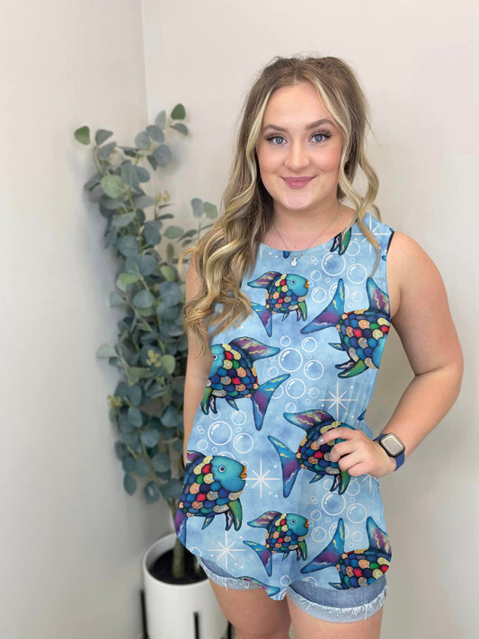 Rainbow Fish Tank Top | Run ends 3/8| ETA 42 Days
