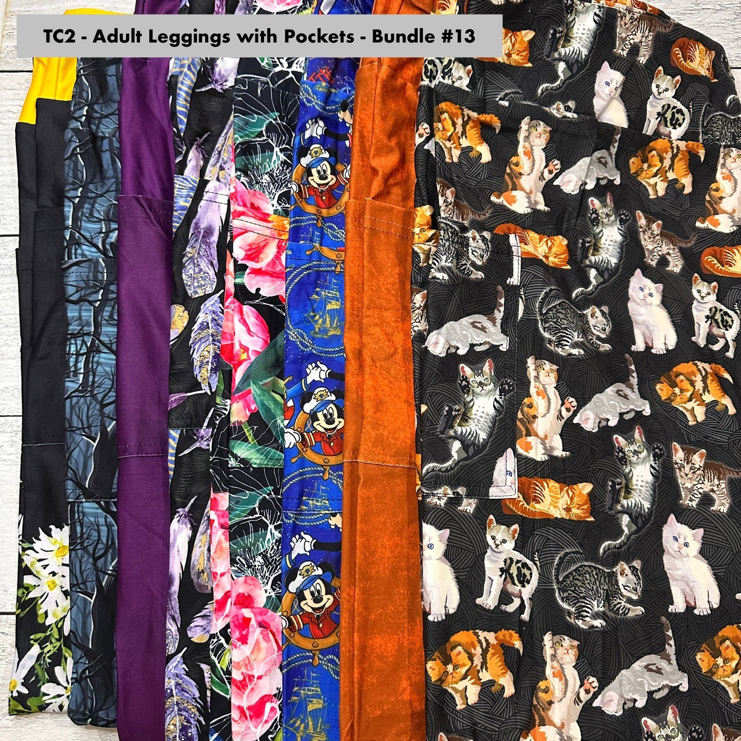TC2 - Adult Leggings with Pockets Bundle - 13