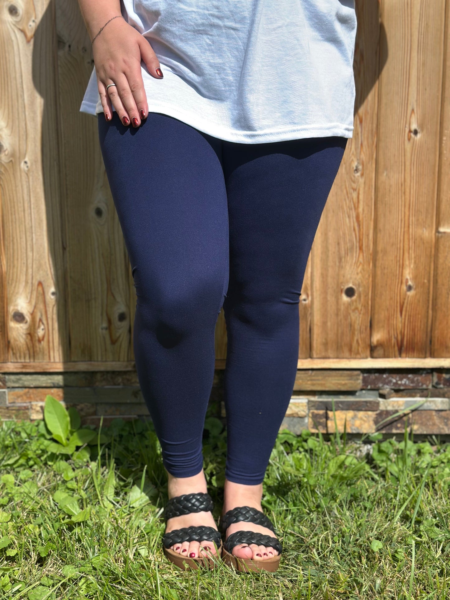 Navy Leggings NO Pockets