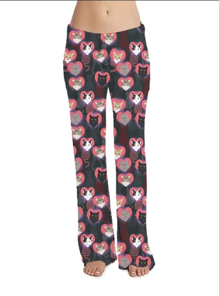 “Valentine Cat” Leggings and Lounge Pants