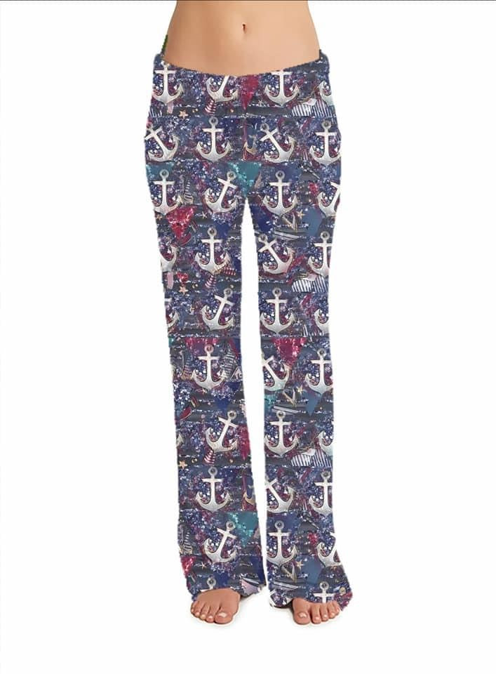 Anchor leggings, capris, lounge pants, and joggers with pockets