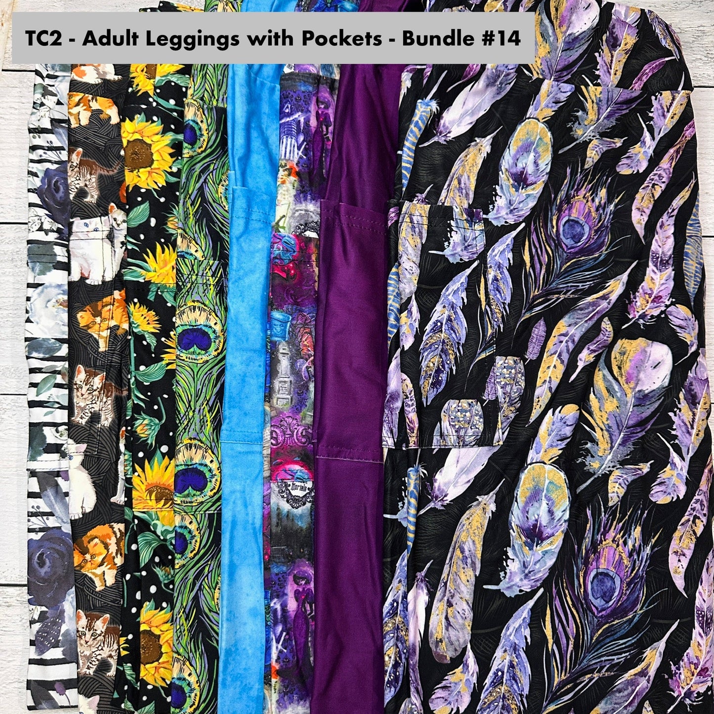 TC2 - Adult Leggings with Pockets Bundle - 14