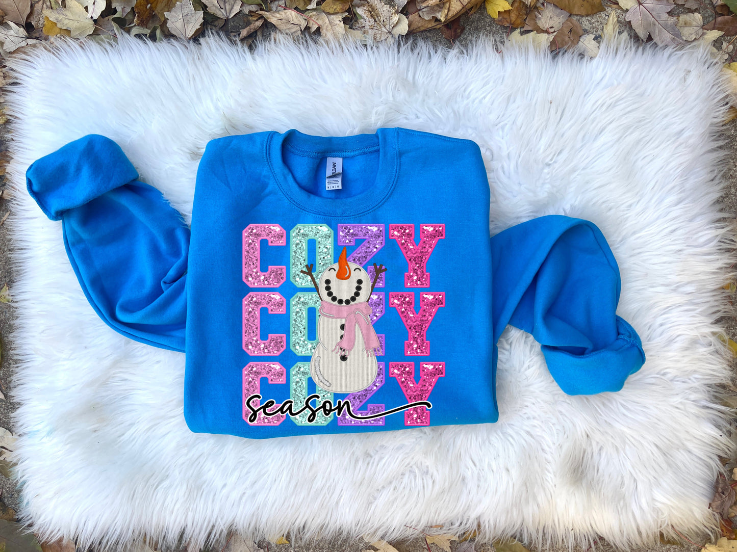 Cozy season snowman DTF