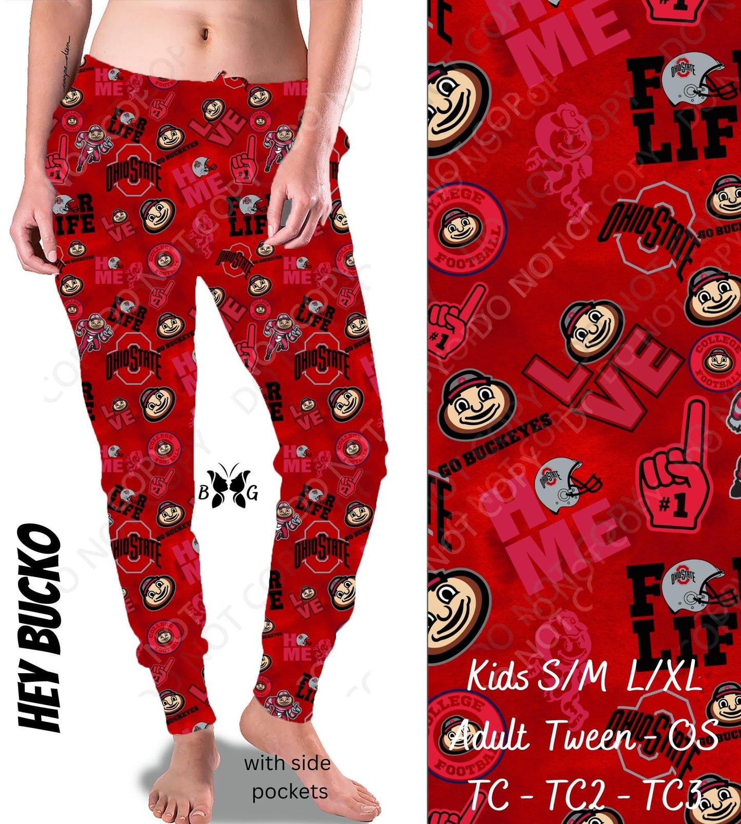 Hey Bucko - Full Joggers with Pockets