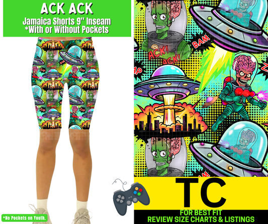 Ack Ack Jamaica Shorts w/ Pockets