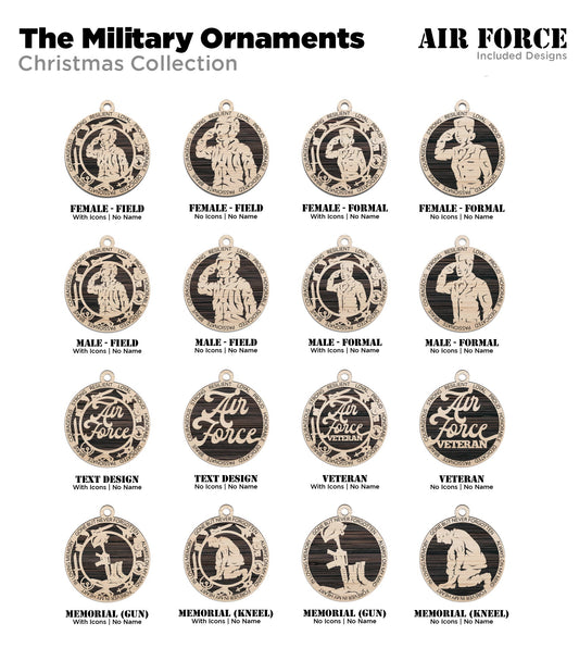 Air Force Ornaments - Made to Order