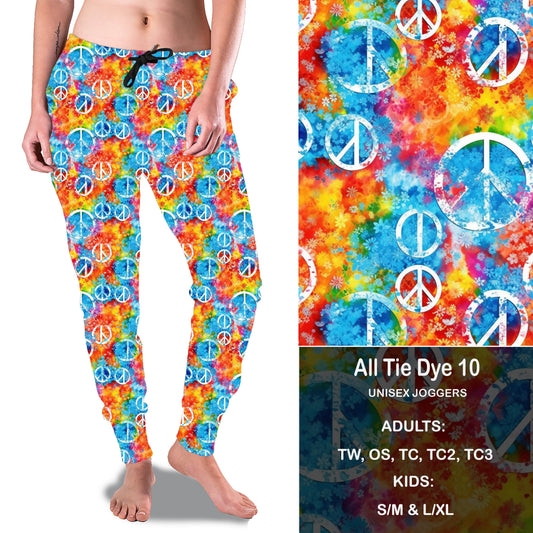All Tie Dye 10 - Full Joggers with KIDS Preorder Closes 2/7 eta March