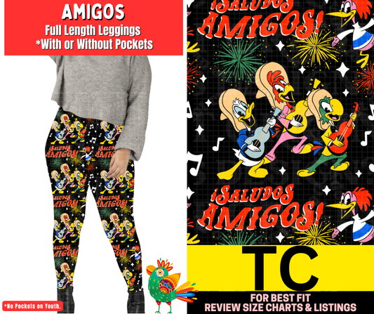Amigos Full Length Leggings w/ Pockets