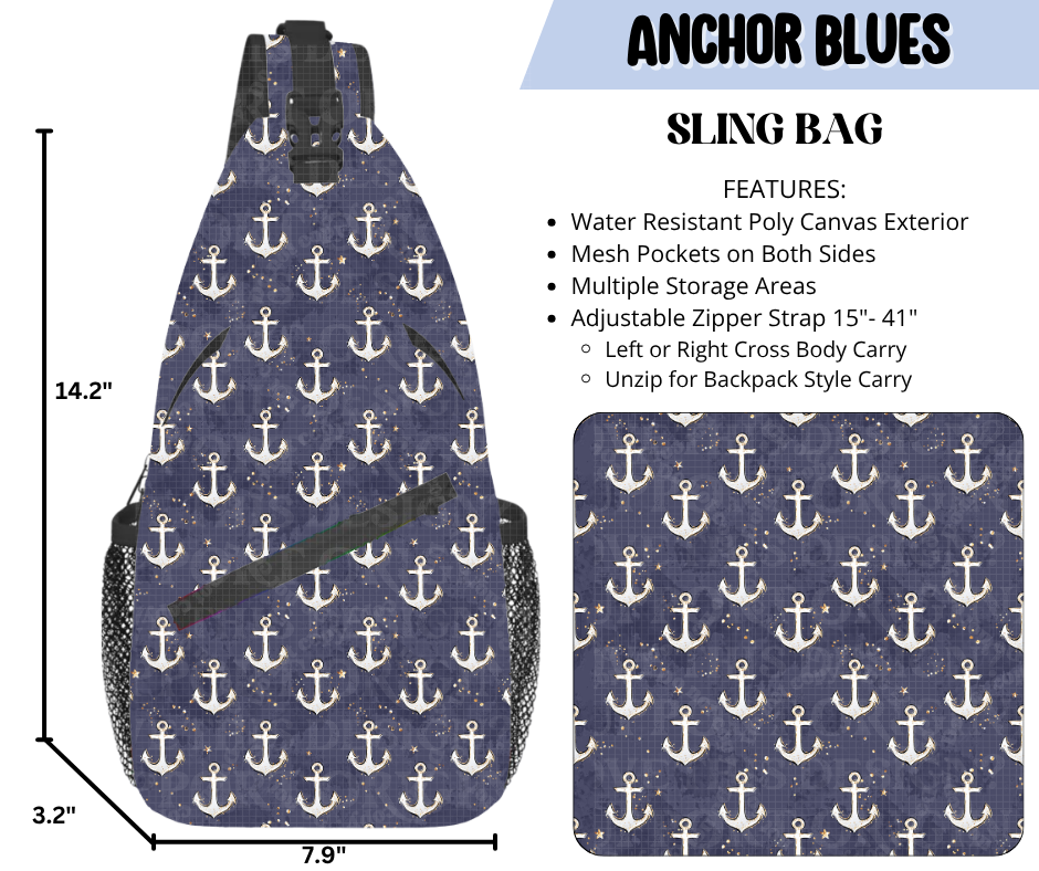 Anchor Blues Sling Bag