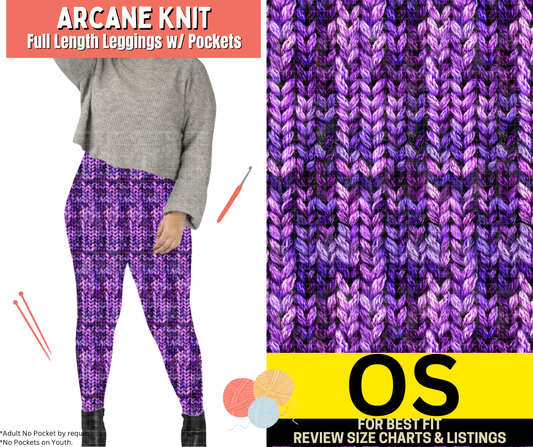 Arcane Knit Full Length Leggings w/ Pockets
