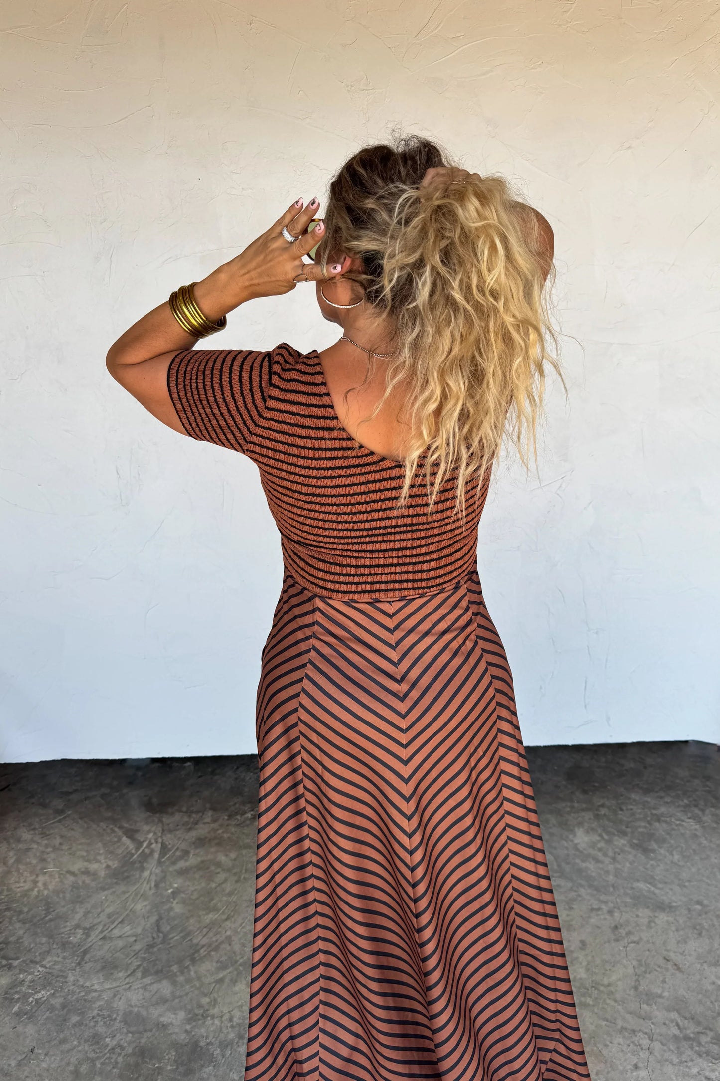 PREORDER: Calista Stripe Dress