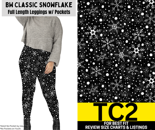 BW Classic Snowflake Full Length Leggings w/ Pockets