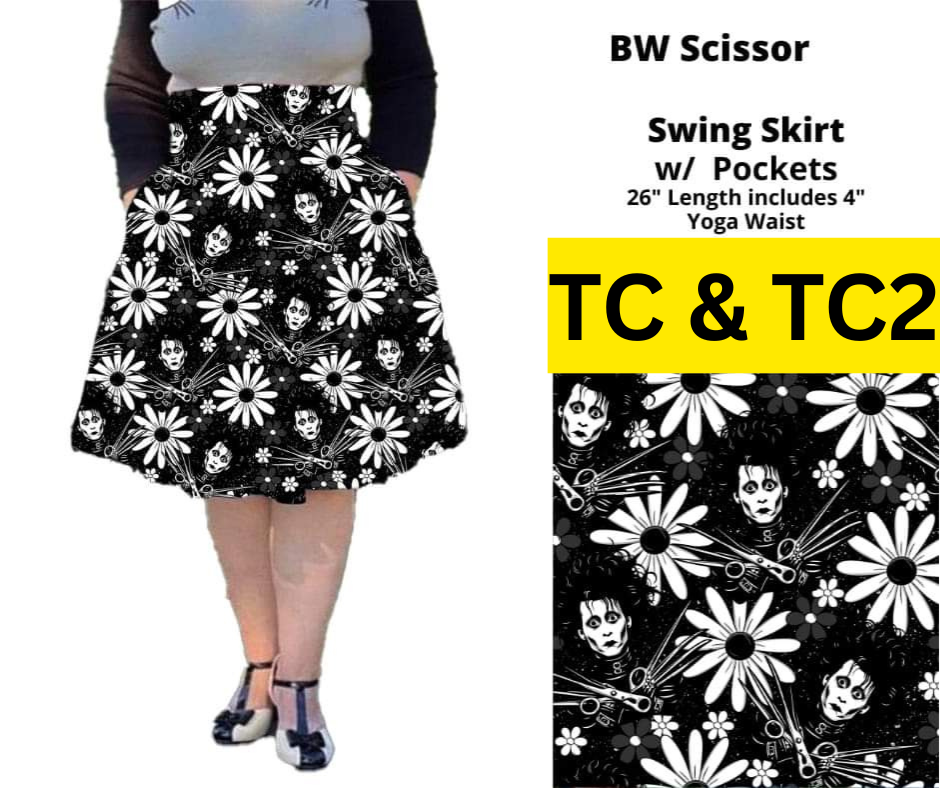 BW Scissor Swing Skirt