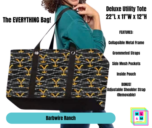 Barbwire Ranch Collapsible Tote