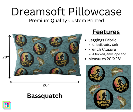Bassquatch Pillowcase