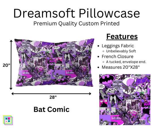 Bat Comic Pillowcase