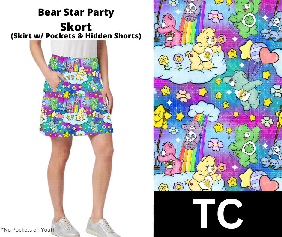 Bear Star Party Skort