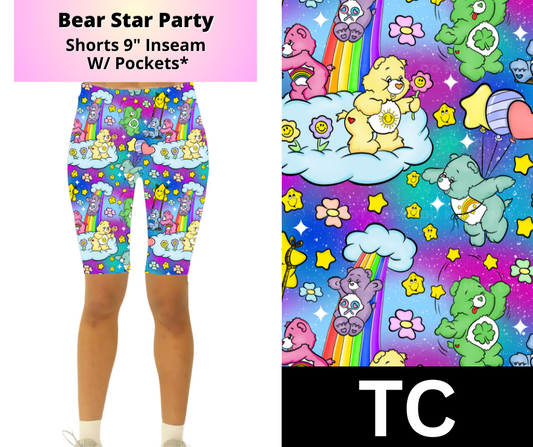 Bear Star Party Jamaica Shorts w/ Pockets