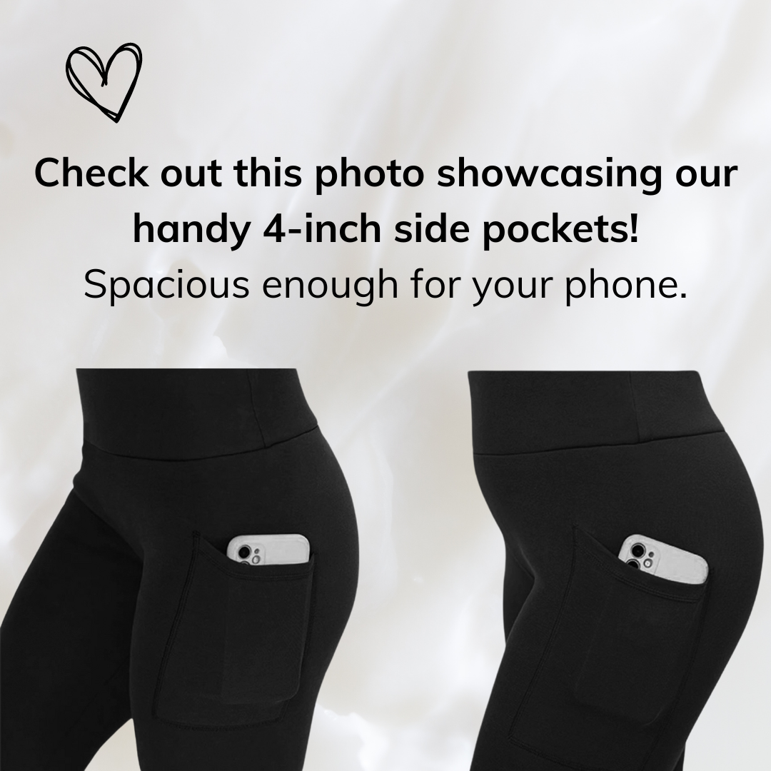 Dark Snowflake Leggings w/ Pockets