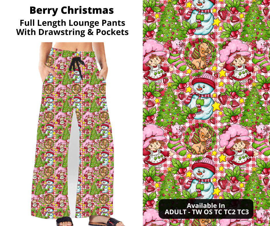 Berry Christmas Full Length Lounge Pants