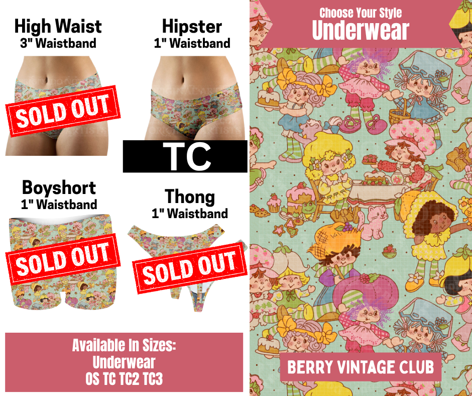 Berry Vintage Club Hipster Underwear