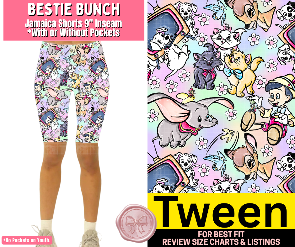 Bestie Bunch Jamaica Shorts w/ Pockets