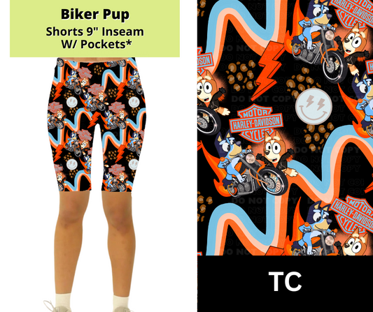Biker Pup Jamaica Shorts w/ Pockets